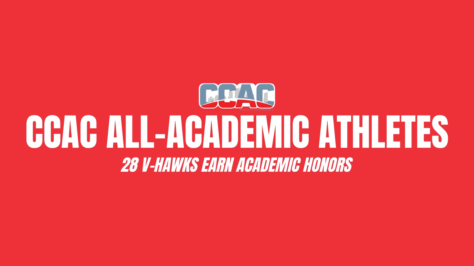 28 V-Hawks Earn CCAC All-Academic Honors
