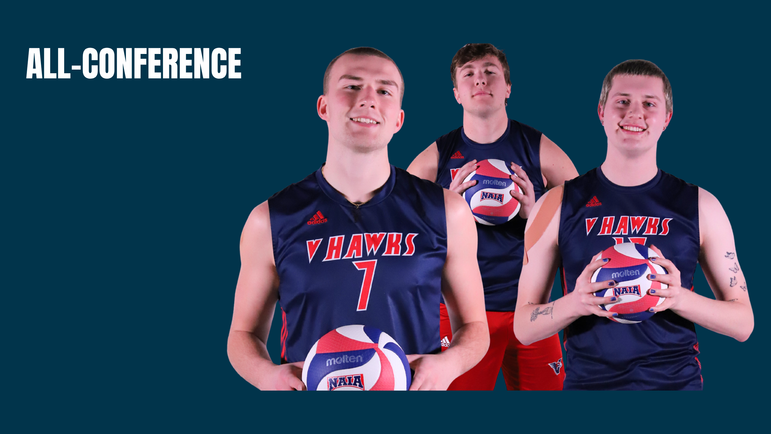 Three V-Hawks Earn All-Conference Honors