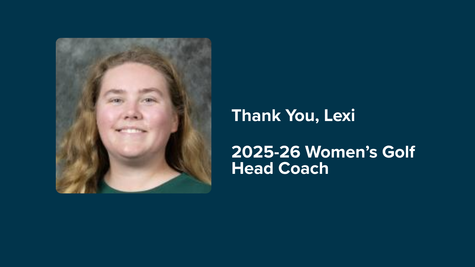 Lexi Meade to Step Down as Women's Golf Head Coach
