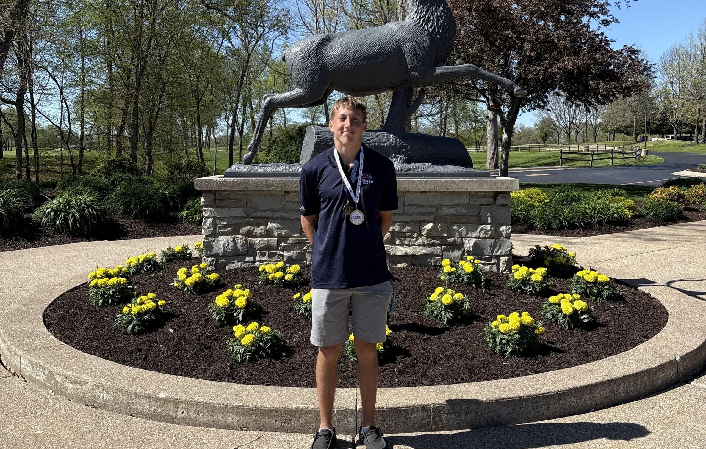 JJ Kaczynski is a Conference Champion, Team with 3rd Place Finish